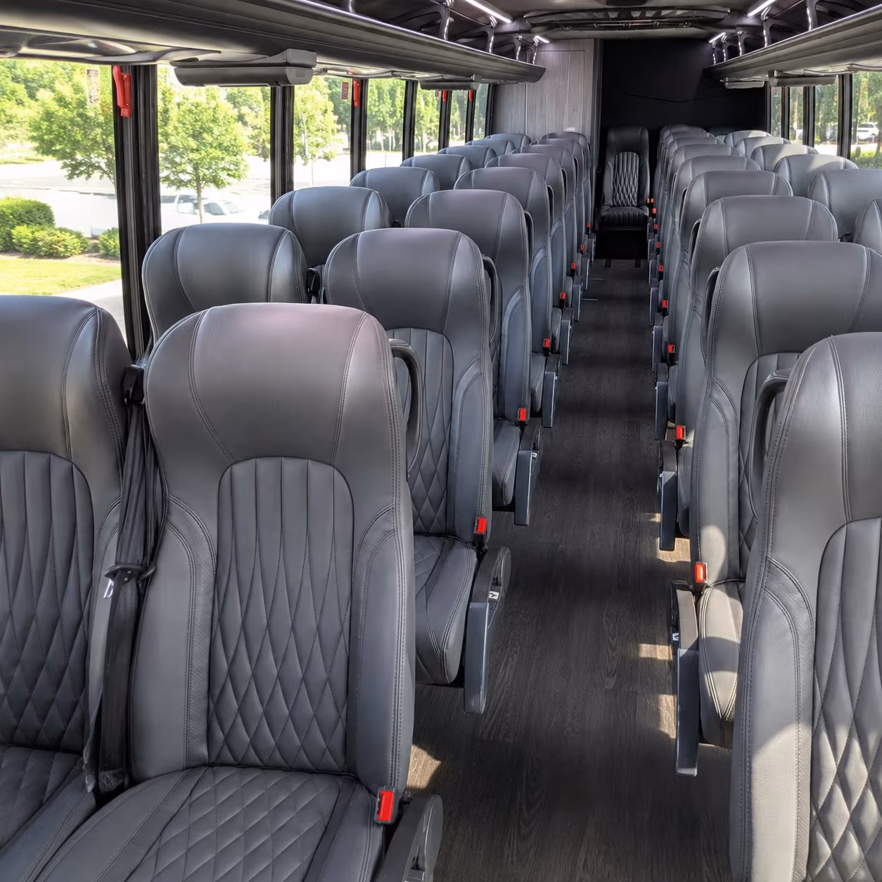 buckeye long distance transportation onboard seating